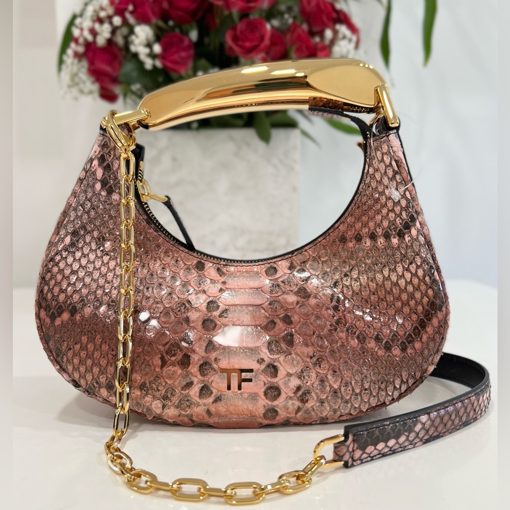 Tom Ford Python Bianca Mini Hobo Bag